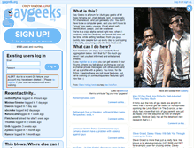 Tablet Screenshot of gaygeeks.org